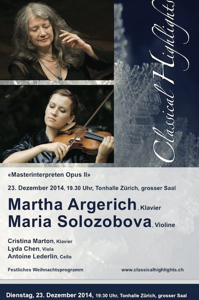 Легендарная пианистка Марта Аргерих в Тонхалле (Цюрих)