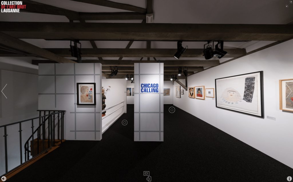 В музей Арт Брют можно пойти на виртуальную экскурсию по «потустороннему искусству», https://www.artbrut.ch/. Фото экрана schwingen.net