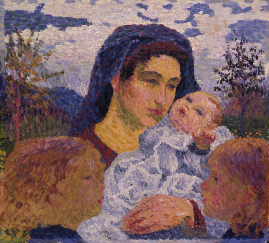 Джованни Джакометти, «Мать», 1905. Масло на керамике, 50 х 55 см. Bündner Kunstmuseum Chur, gift of Anni Mettler-Bener, St. Gallen