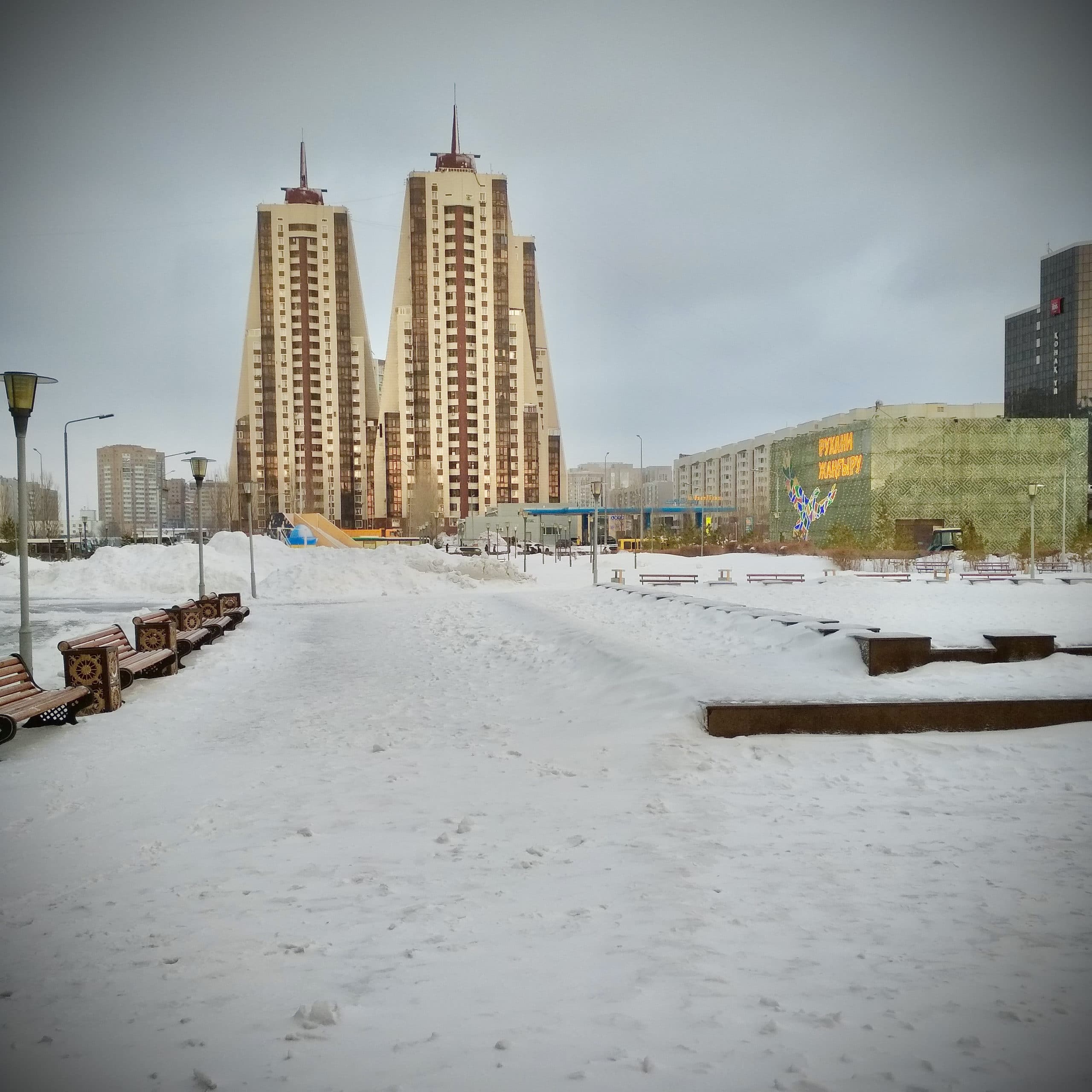 Нур-Султан, столица Республики Казахстан, февраль 2020 г. (© Газинур Гиздатов)