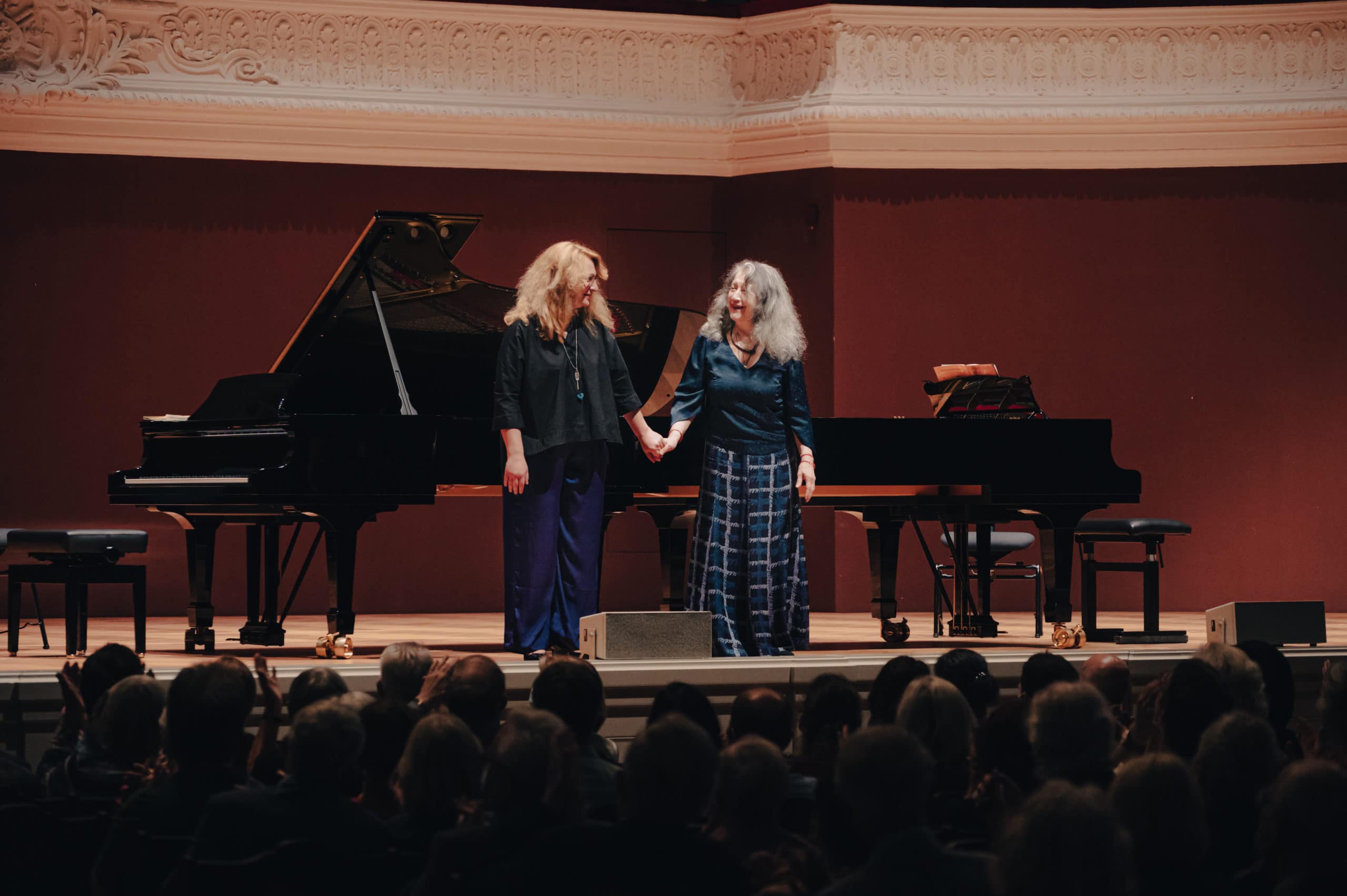 Анастасия Волчок и Марта Аргерих в Базеле на фестивале «Звезды на Рейне» сыграли сюиты N1 и N2 Сергея Рахманинова для 2-х фортепиано. 4 июля 2021 года (Из личного архива)