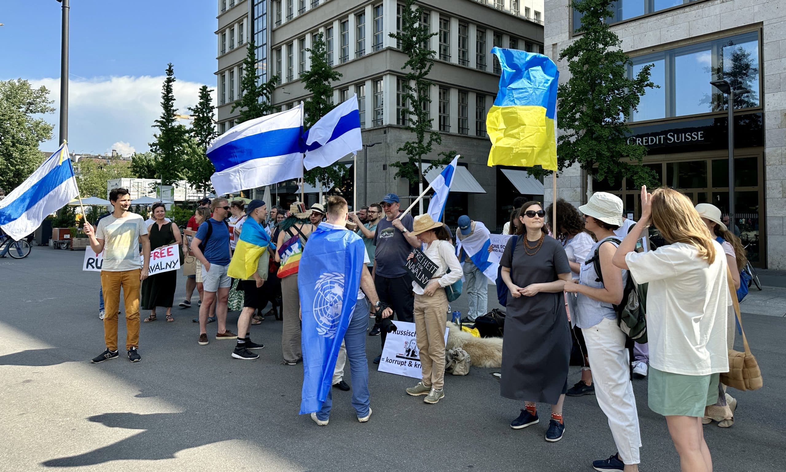 Митинг солидарности «Ты не один» с Алексеем Навальным и политическими заключенными России. Цюрих, 3 июня 2023. (© schwingen.net)