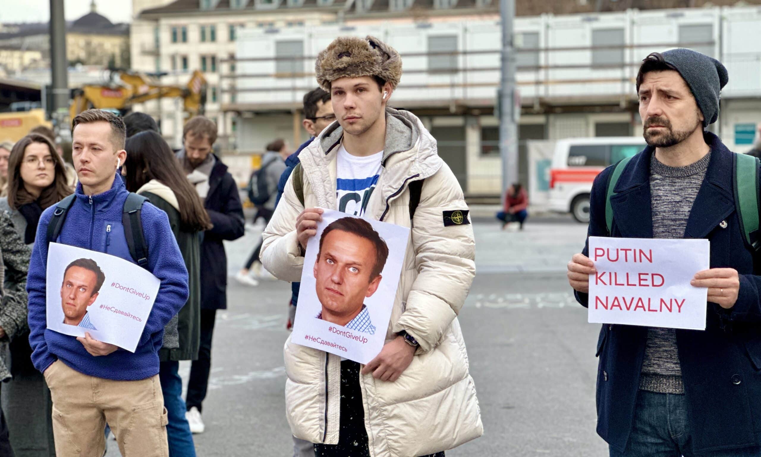 Митинг памяти Алексея Навального в Цюрихе. 16 февраля 2024 г. (© schwingen.net)